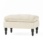 Jeremy Modern Tufted Fabric Pillow Top Ottoman by Christopher Knight Home