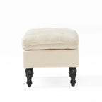 Jeremy Modern Tufted Fabric Pillow Top Ottoman by Christopher Knight Home