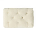 Jeremy Modern Tufted Fabric Pillow Top Ottoman by Christopher Knight Home