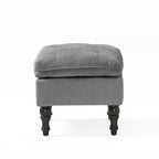 Jeremy Modern Tufted Fabric Pillow Top Ottoman by Christopher Knight Home