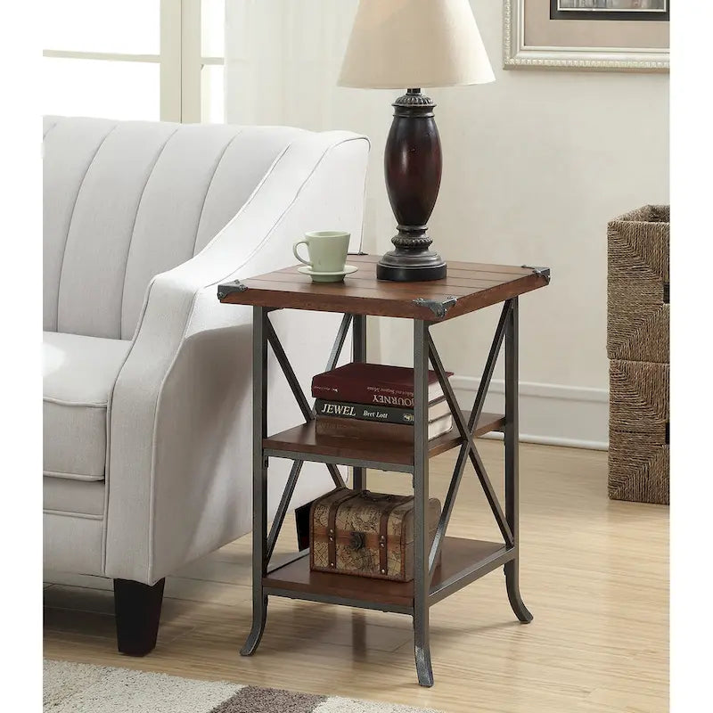 Convenience Concepts Brookline End Table with Shelves