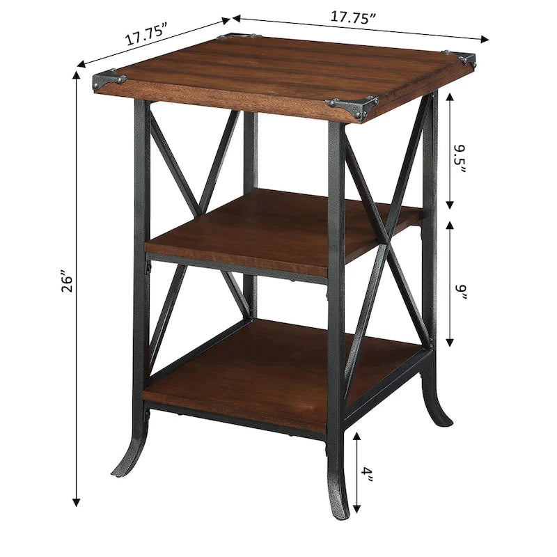 Convenience Concepts Brookline End Table with Shelves