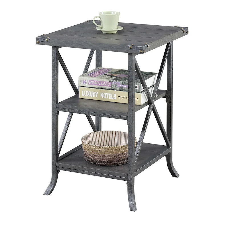 Convenience Concepts Brookline End Table with Shelves