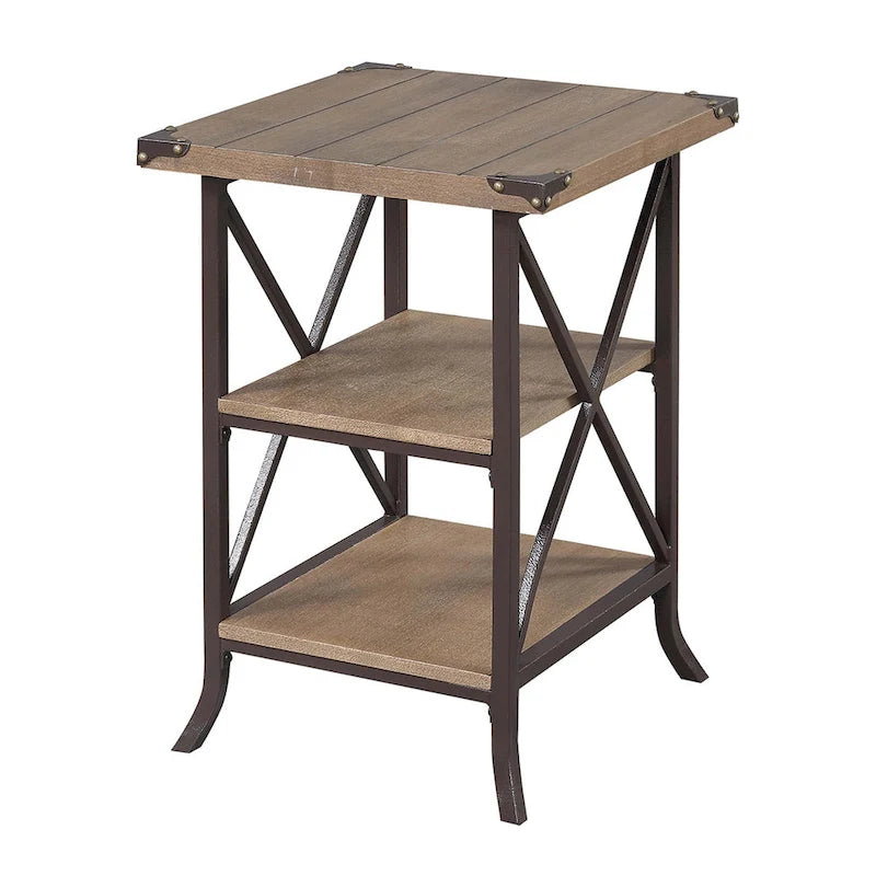 Convenience Concepts Brookline End Table with Shelves