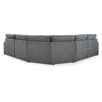 Signature Design by Ashley Hartsdale Gray 5-Piece Power Reclining Sectional with Chaise