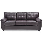 Gallant 78 in. W Flared Arm Faux Leather Straight Sofa - 33L x 78W x 35H
