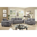 Gallant 78 in. W Flared Arm Faux Leather Straight Sofa - 33L x 78W x 35H