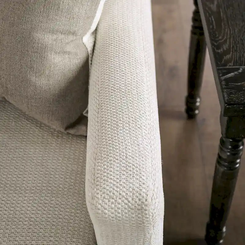 Swik Contemporary Ivory Chenille L-Shaped Sectional by Furniture of America