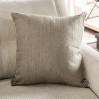 Swik Contemporary Ivory Chenille L-Shaped Sectional by Furniture of America