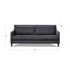 Hydeline Ennis Top Grain Leather Sofa and Chair Set - Sofa, Chair