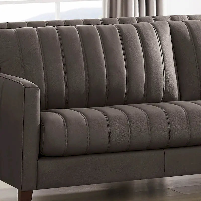 Hydeline Ennis Top Grain Leather Sofa and Chair Set - Sofa, Chair