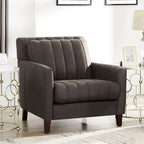 Hydeline Ennis Top Grain Leather Sofa and Chair Set - Sofa, Chair