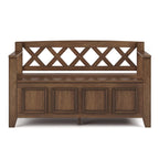 WYNDENHALL Halifax 48 inch Wide Solid Wood Transitional Entryway Bench - 48 Inches wide