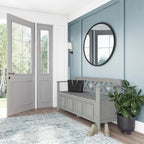 WYNDENHALL Halifax 48 inch Wide Solid Wood Transitional Entryway Bench - 48 Inches wide