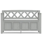 WYNDENHALL Halifax 48 inch Wide Solid Wood Transitional Entryway Bench - 48 Inches wide