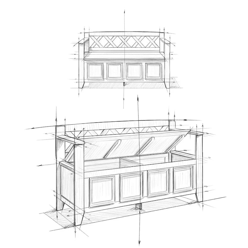 WYNDENHALL Halifax 48 inch Wide Solid Wood Transitional Entryway Bench - 48 Inches wide