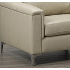 Lessa Modern Premium Top Grain Leather Sofa and Chair Set