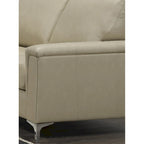 Lessa Modern Premium Top Grain Leather Sofa and Chair Set