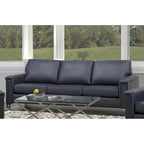 Lessa Modern Premium Top Grain Leather Sofa and Chair Set