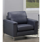 Lessa Modern Premium Top Grain Leather Sofa and Chair Set