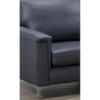 Lessa Modern Premium Top Grain Leather Sofa and Chair Set