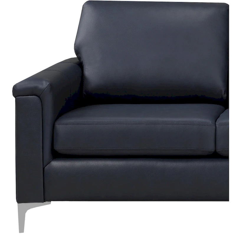 Lessa Modern Premium Top Grain Leather Sofa and Chair Set