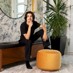 Belgique Velvety Indoor Pouf by Gouchee Home