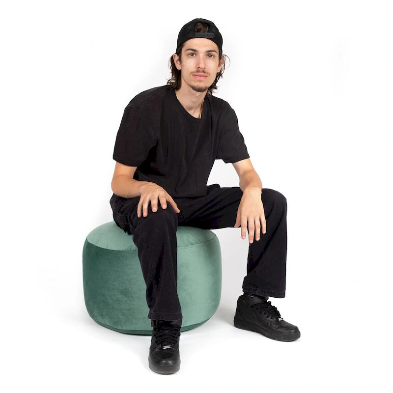 Belgique Velvety Indoor Pouf by Gouchee Home