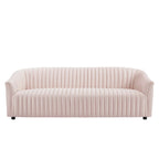 Announce Performance Velvet Channel Tufted Sofa