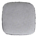 Sevita Solid Textured Stripe Pouf Ottoman