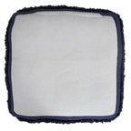 Sevita Solid Textured Stripe Pouf Ottoman