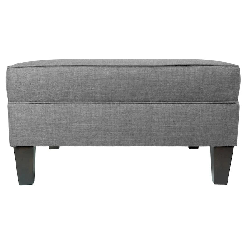 MJL Furniture Madison Squared Upholstered Welted Oversized Ottoman