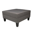 MJL Furniture Madison Squared Upholstered Welted Oversized Ottoman