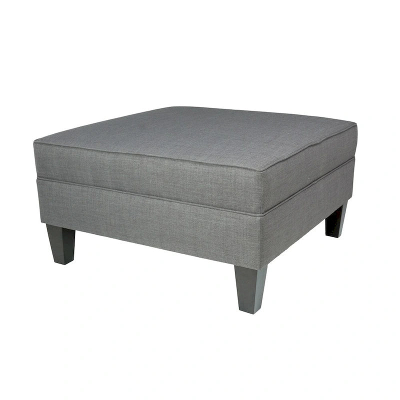 MJL Furniture Madison Squared Upholstered Welted Oversized Ottoman