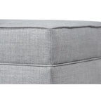 MJL Furniture Madison Squared Upholstered Welted Oversized Ottoman