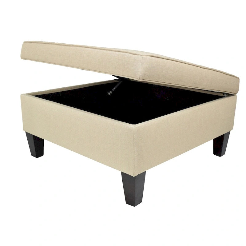 MJL Furniture Madison Squared Upholstered Welted Oversized Ottoman