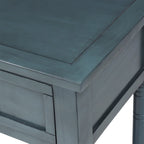 Modern Console Table with Two Drawers and Bottom Shelf