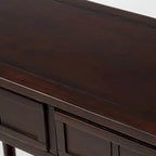 Modern Console Table with Two Drawers and Bottom Shelf