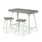 Kaylen Modern 3-Piece Steel Legs Counter Height Table Set by Furniture of America