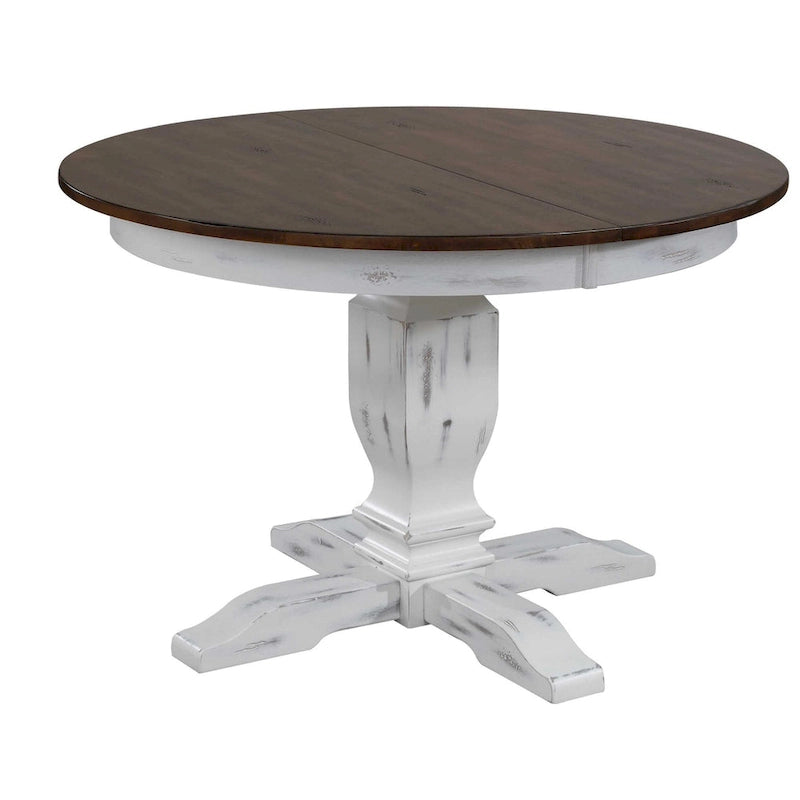 Double Transitional Base Dining Table - N/A