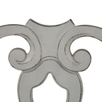 Magnolia Manor Antique White Weathered Bark Opt 7 Piece Leg Table Set