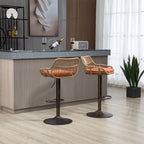 Swivel Bar Stools with Footrest Set of 2