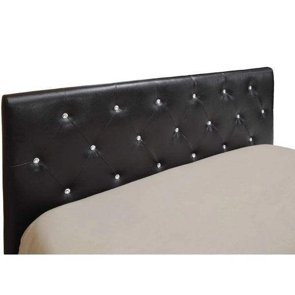Furniture of America Luxi Modern Tufted Faux Leather Headboard