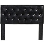 Furniture of America Luxi Modern Tufted Faux Leather Headboard