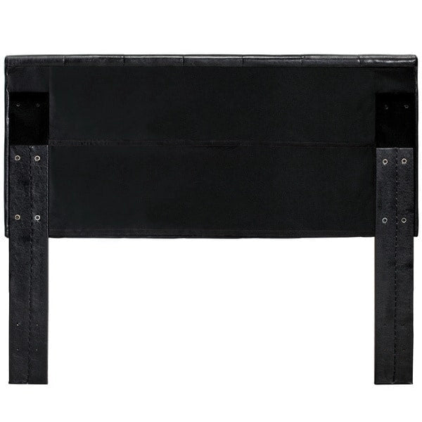 Furniture of America Luxi Modern Tufted Faux Leather Headboard