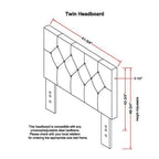 Furniture of America Luxi Modern Tufted Faux Leather Headboard