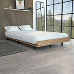 TUHOME Kaia Bed Base with Headboard, Twin