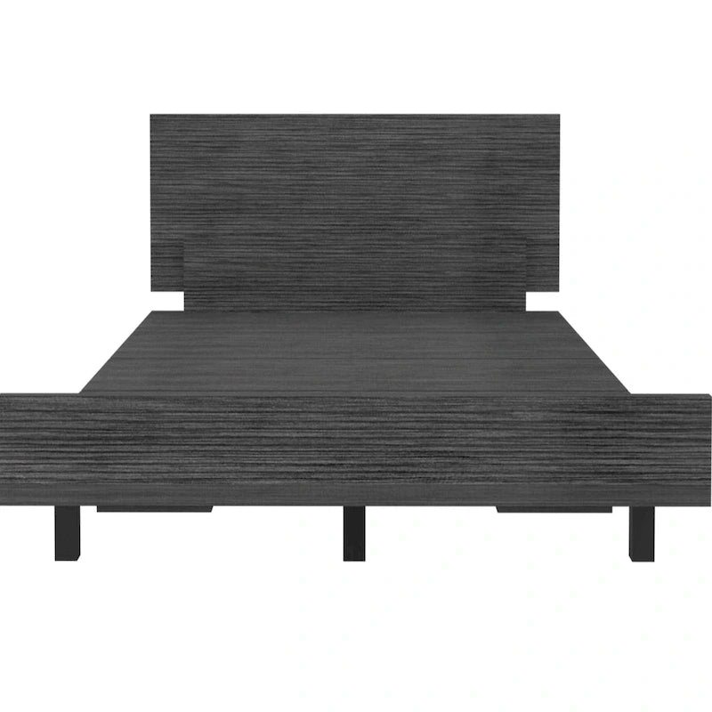 TUHOME Kaia Bed Base with Headboard, Twin