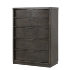 Roundhill Furniture Belani Wood Panel Bed Set, Bed, Dresser, Mirror, Two Nightstands, and Chest, Espresso