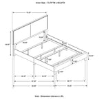 Boyd Transitional Fabric Upholstered Panel Bed
